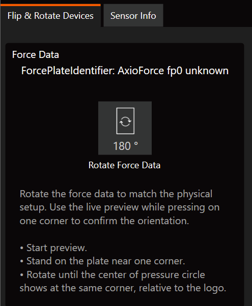 Flip and Rotate Devices tab