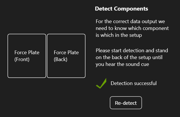 Successful detection confirmation